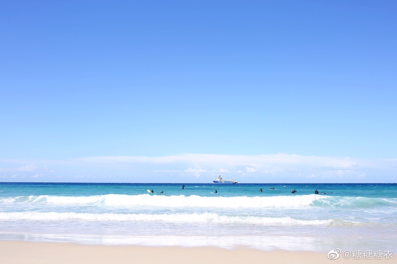 邦迪海滩的蓝天与海