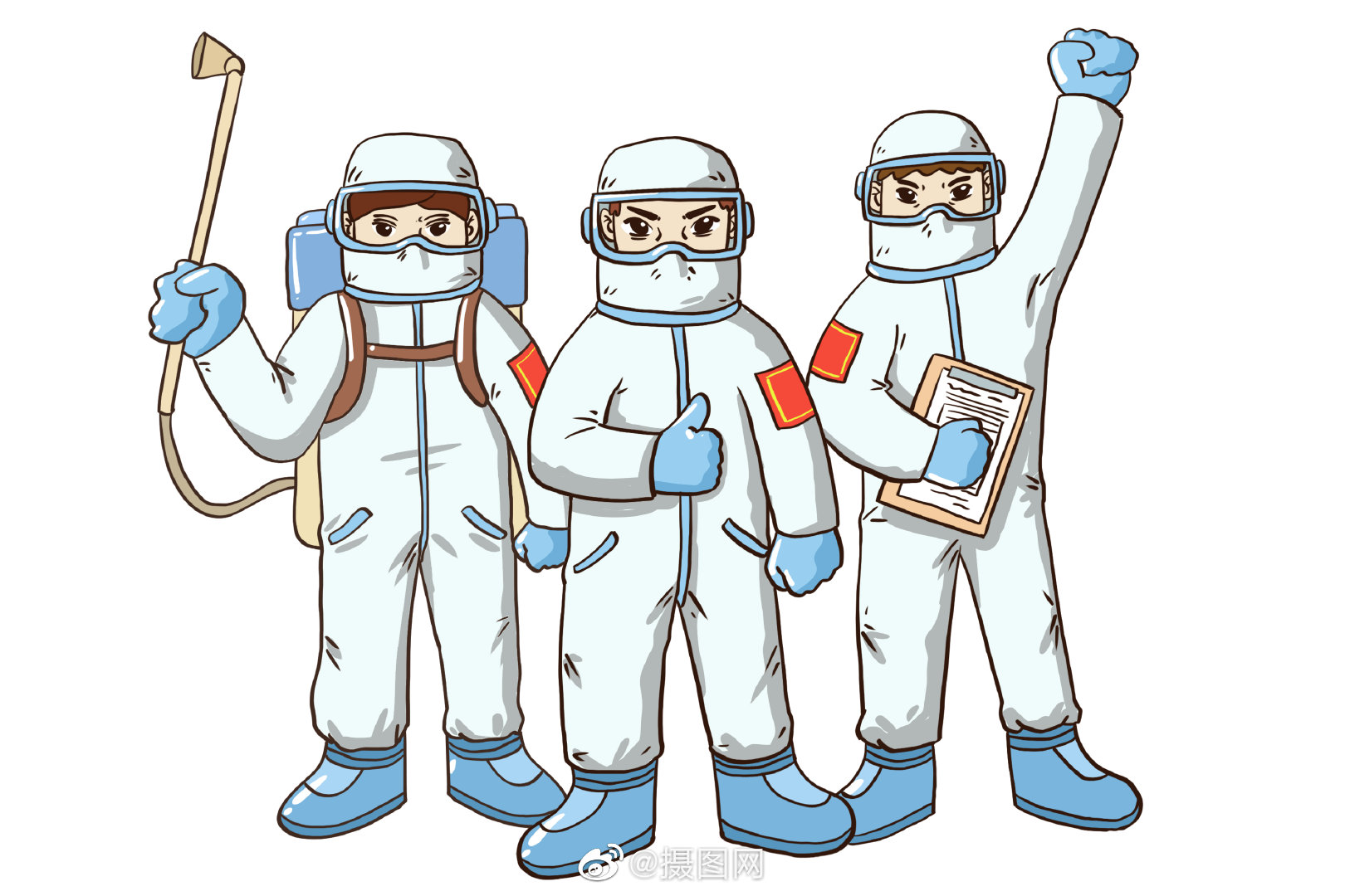 萌萌的医务天使们,感谢你们