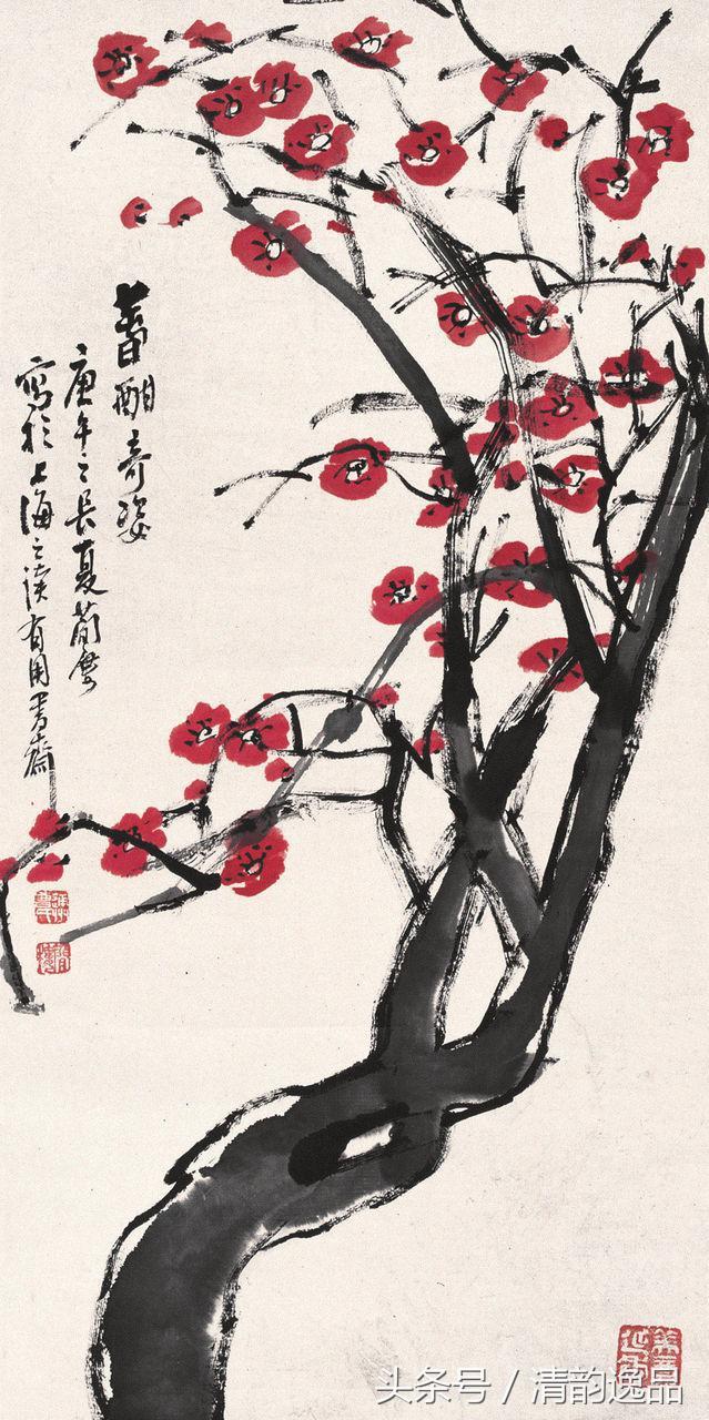 曹简楼花鸟画作品欣赏