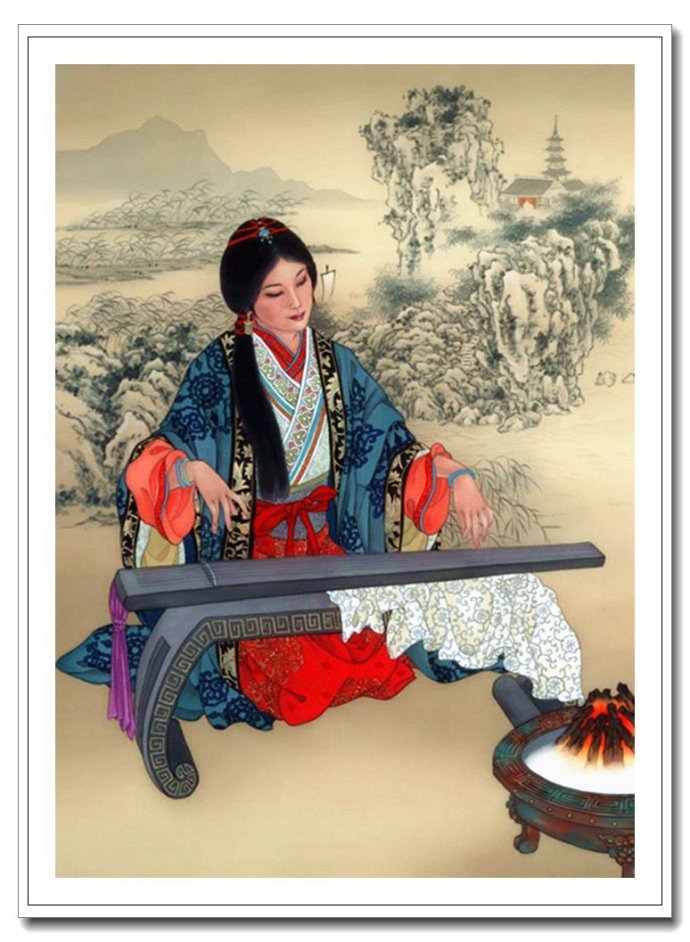 秀拙相生香港旅美女画家工笔重彩人物画作品赏析