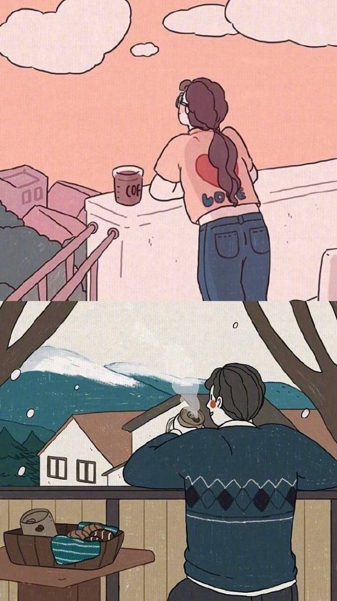 异地恋:"今天的我也独自想你"