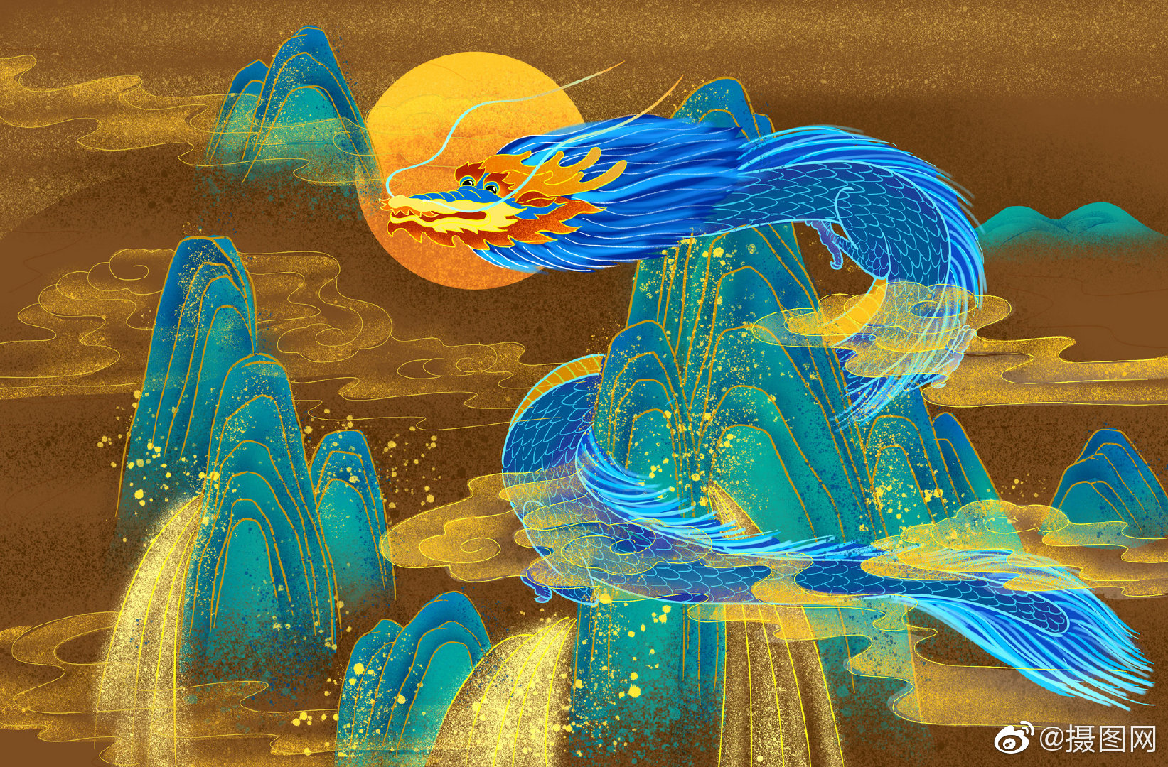 用腾飞的中国龙来开启你崭新的一天