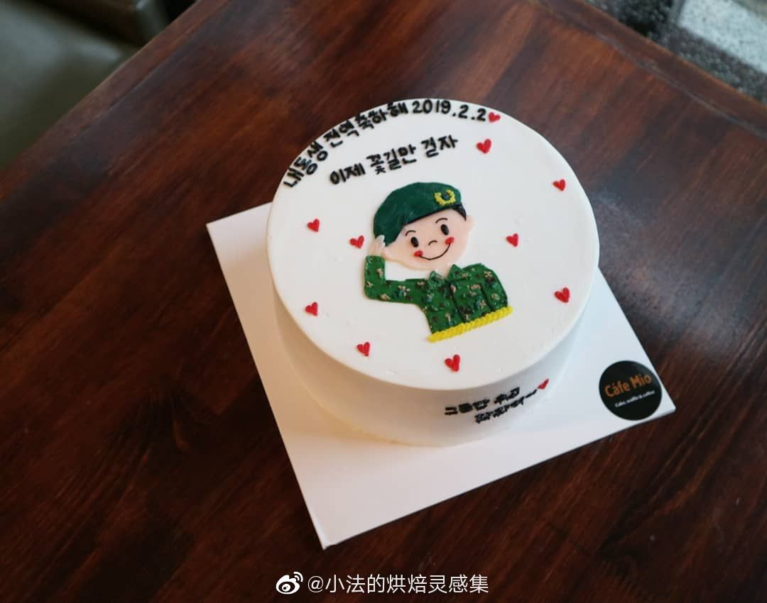 消防员,警察,士兵的简笔画蛋糕走一波