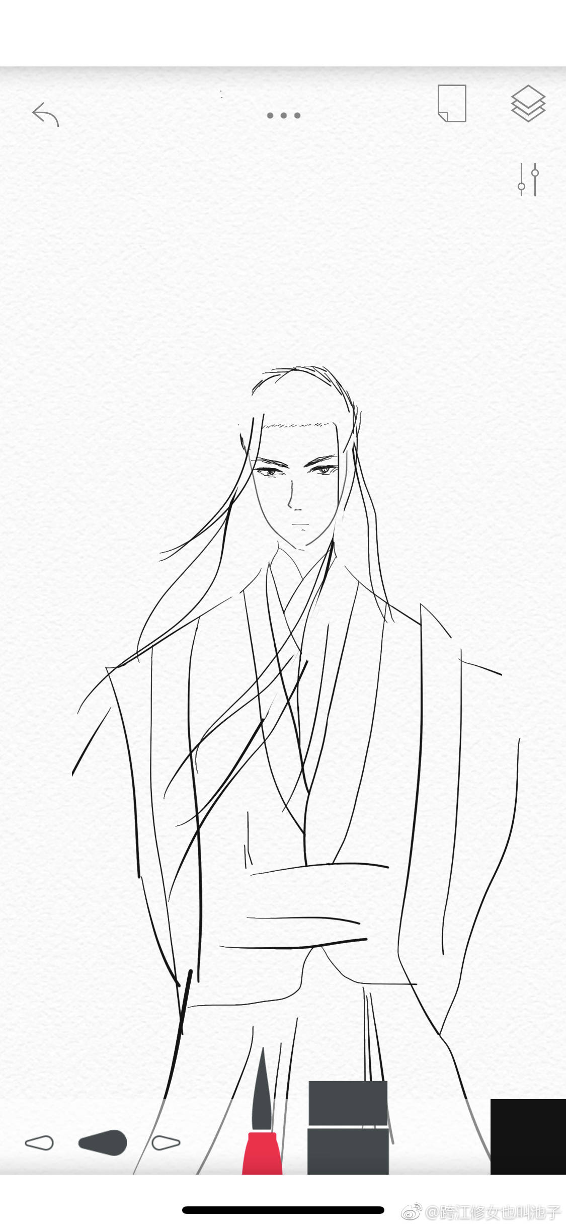 魔道祖师- 傲雪凌霜的宋子琛道长 指涂过程@跨江