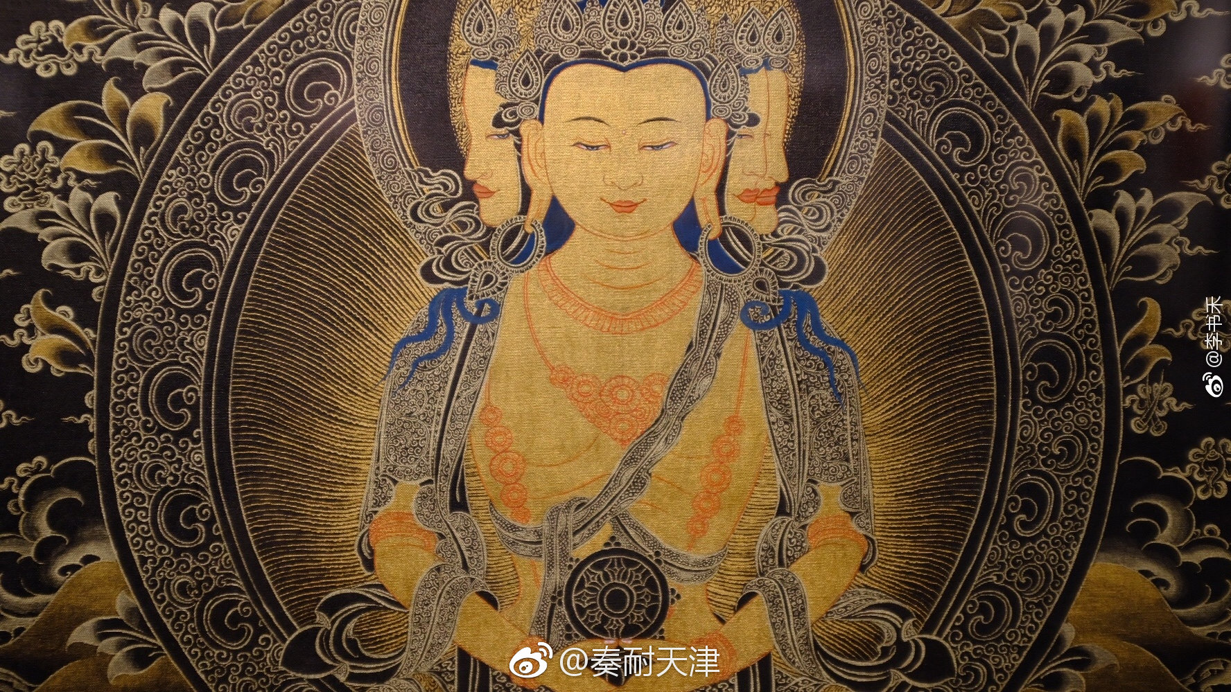 67@李书禾:2月手机壁纸  | 青海.唐卡.书禾摄于天津美术馆.