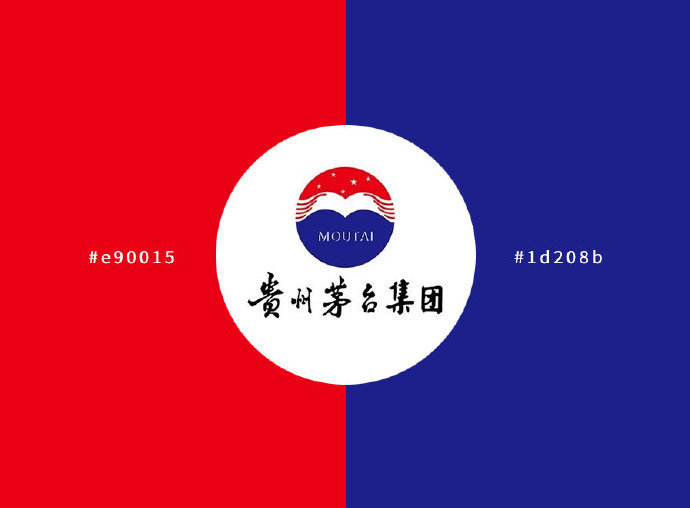 红蓝配色的LOGO