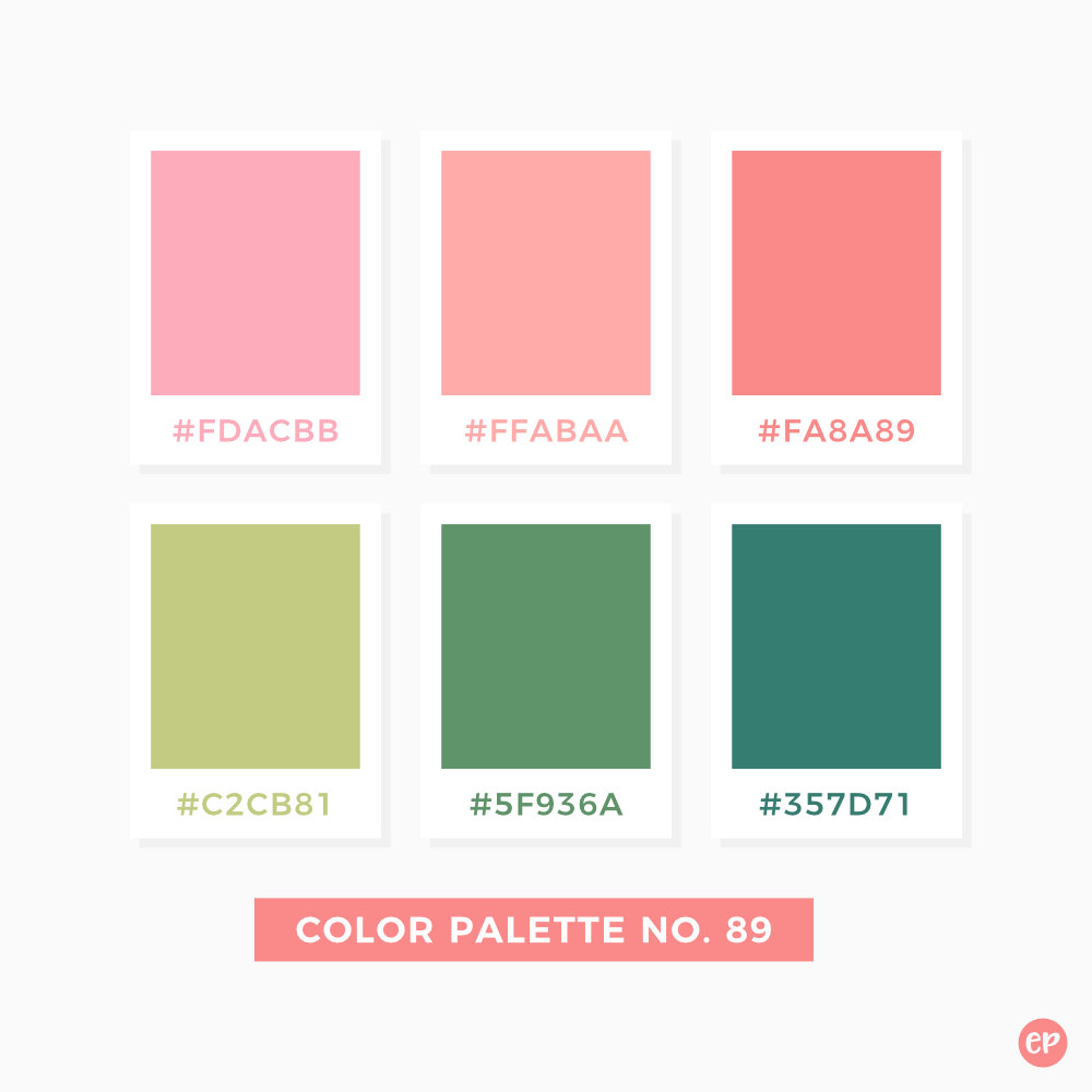 清新柔和的绿色配色方案emilypeterson