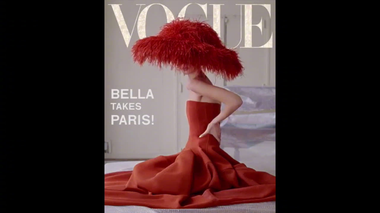 bella hadid 登上《vogue》数字版封面