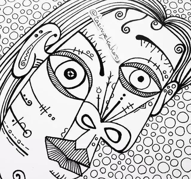 黑白线描下的世界名画,居然这么好看!|名画|线描_新浪新闻