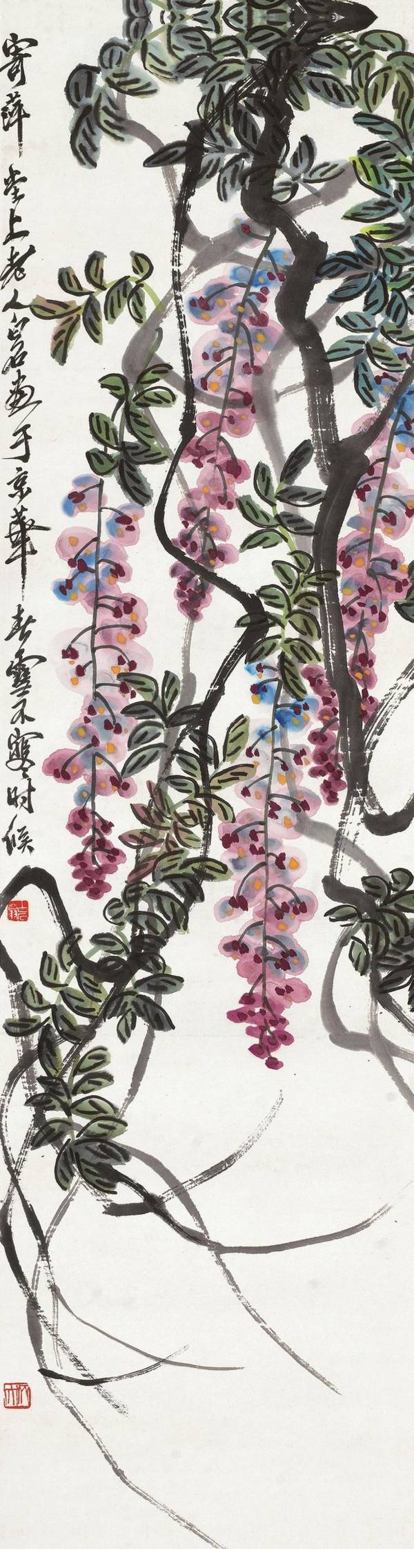 群芳争艳齐白石花鸟画欣赏