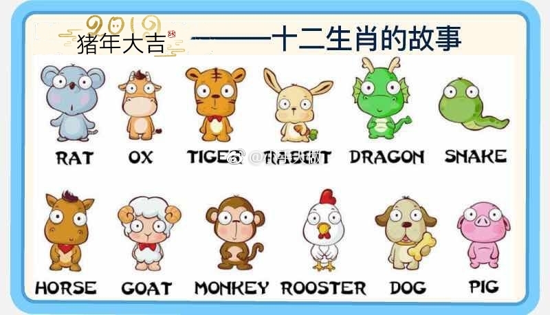 中国的十二生肖chinese Zodiac 你知道十二生肖的故事么