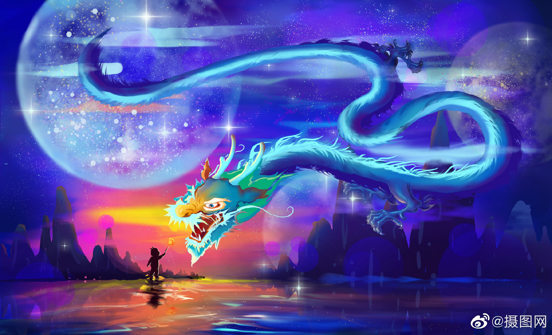 用腾飞的中国龙来开启你崭新的一天