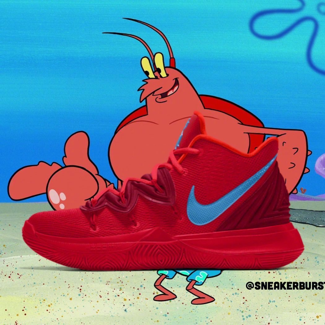 Larry the lobster kyrie 5 Clearance