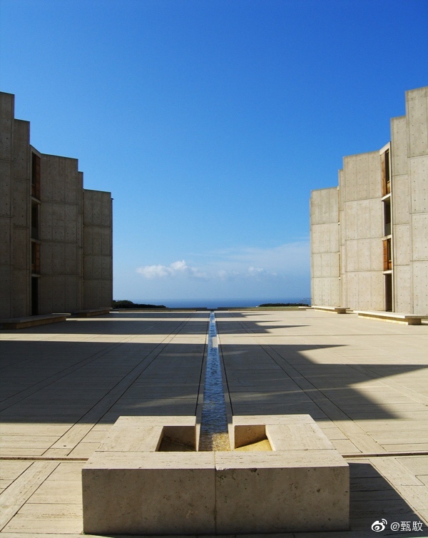 "索克生物学研究所"可以伟大的建筑.路易·康(louis kahn)