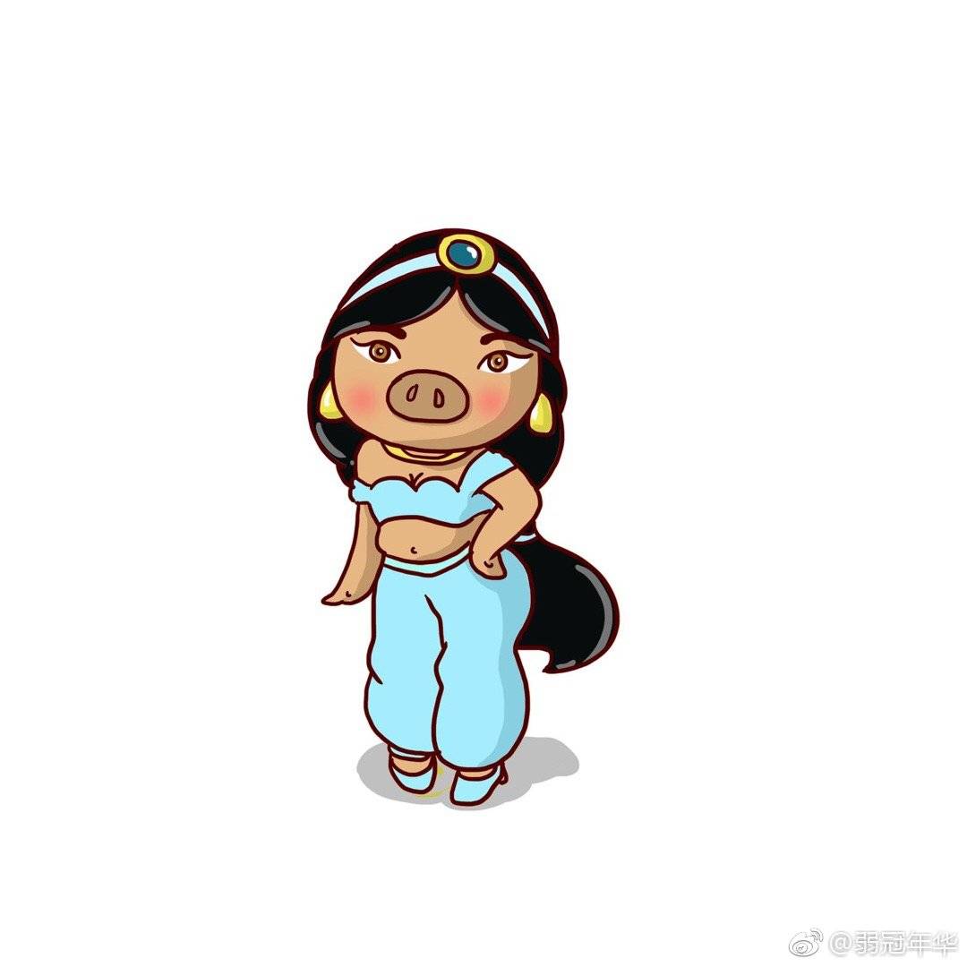 转发这个猪猪公主,保佑你2019财运滚滚立马脱单!作者:@弱冠年华|猪猪|财运|年华|公主|作者_新浪新闻