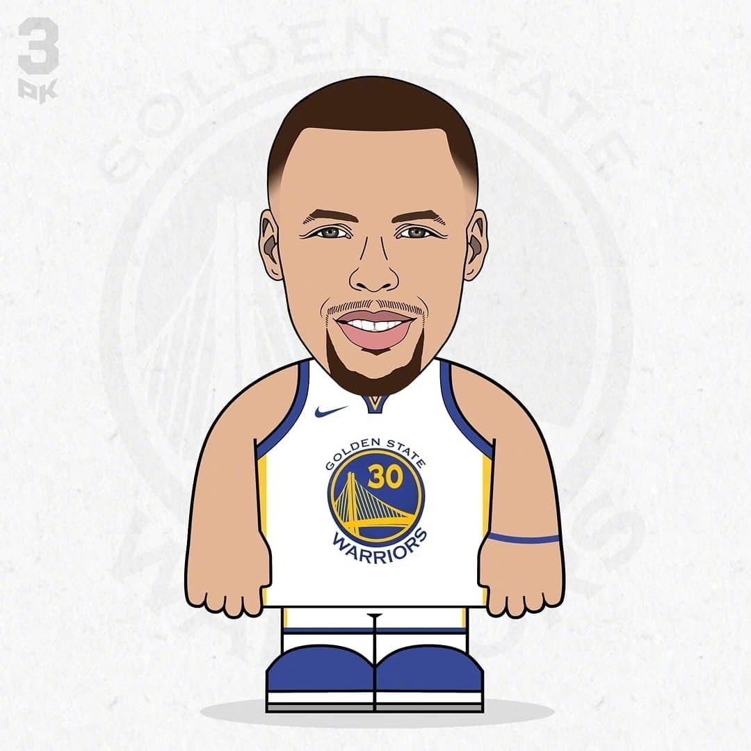 一组q版球星漫画,可以拿来做头像作者ins:3pkgraphic