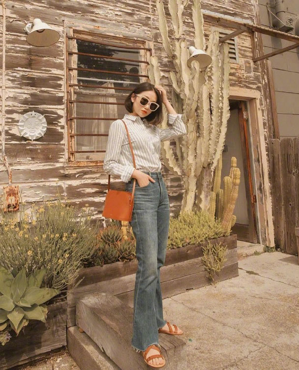 旧金山博主vivid小个子穿衣长度指南的搭配示范