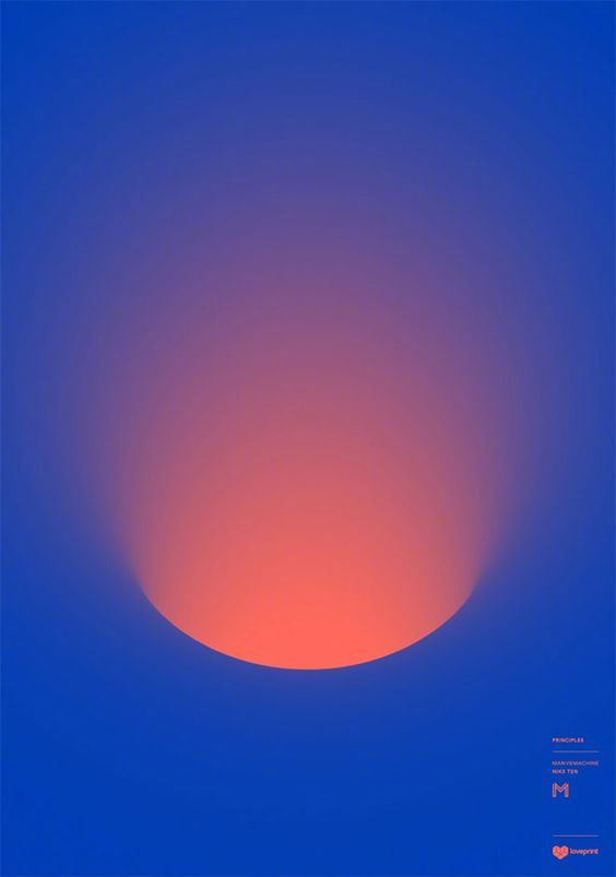 灵感集61渐变色海报设计