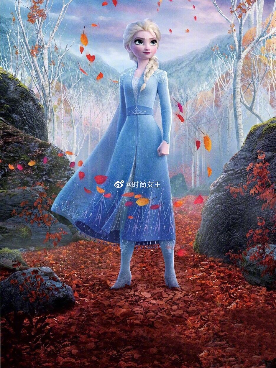 冰雪奇缘,Elsa和Anna的服装也太精美好看了吧,雪宝和风灵也超可爱