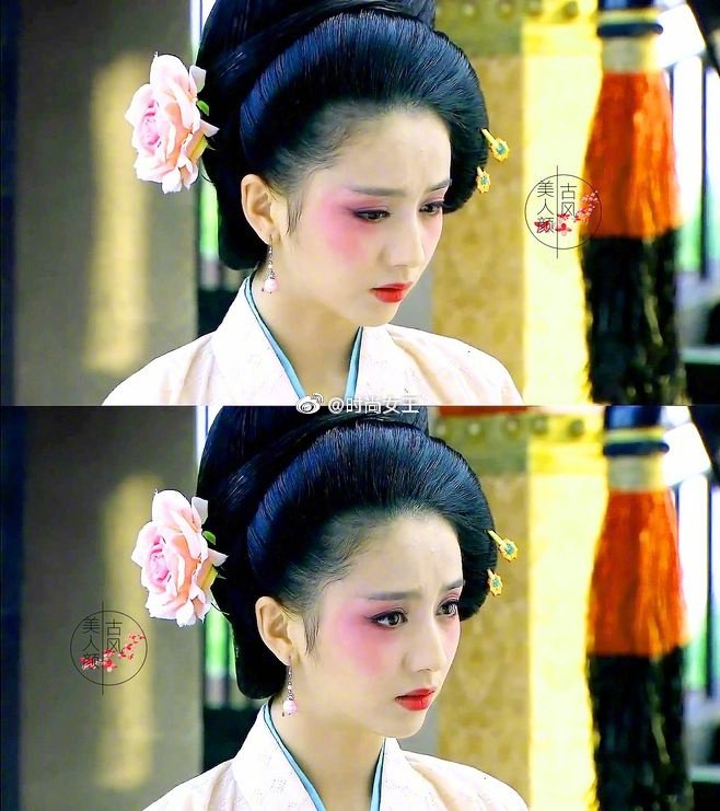 佟丽娅《梦回唐朝》陶美人的完美还原了古代唇妆和眼妆特有的韵味和风