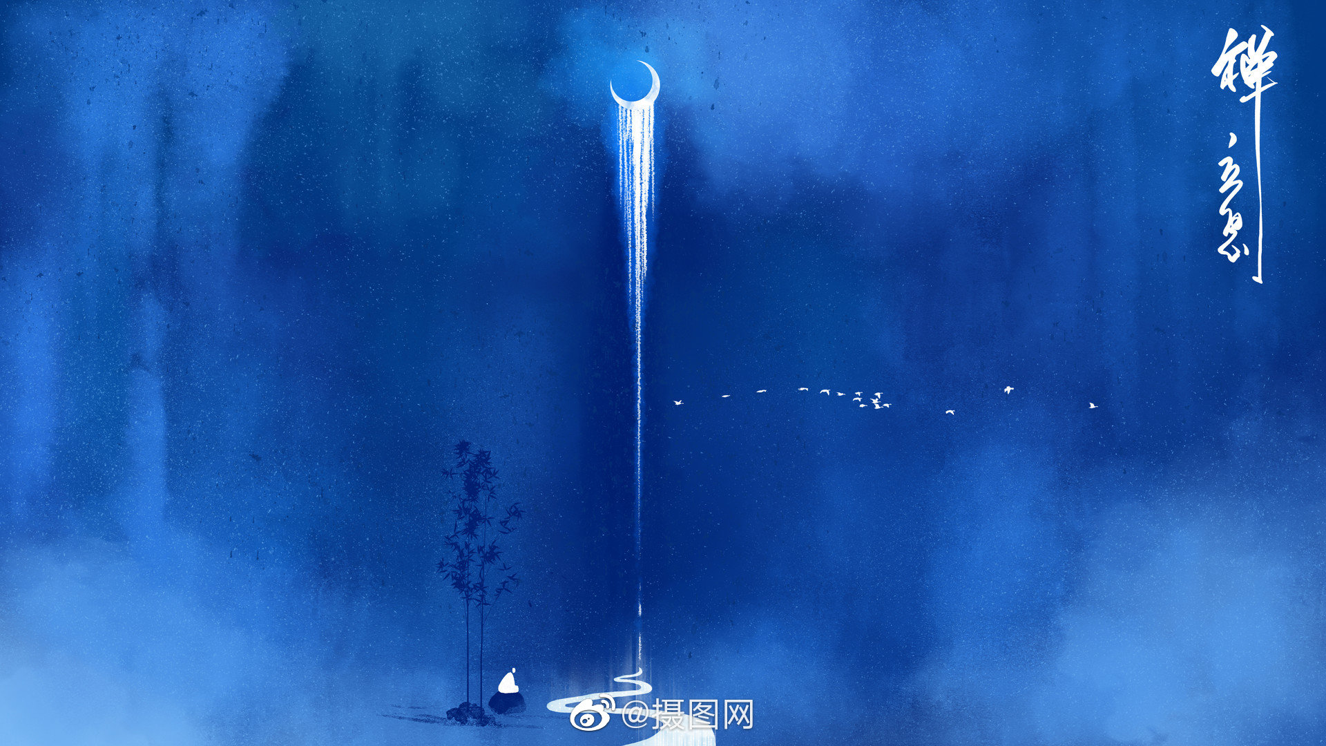 早安~是时候换一拨电脑壁纸啦!蓝色系极简风壁纸