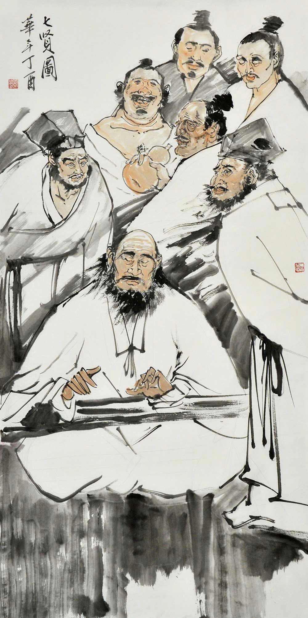 刘华年人物画作品赏析:气韵生动,收藏价值凸显