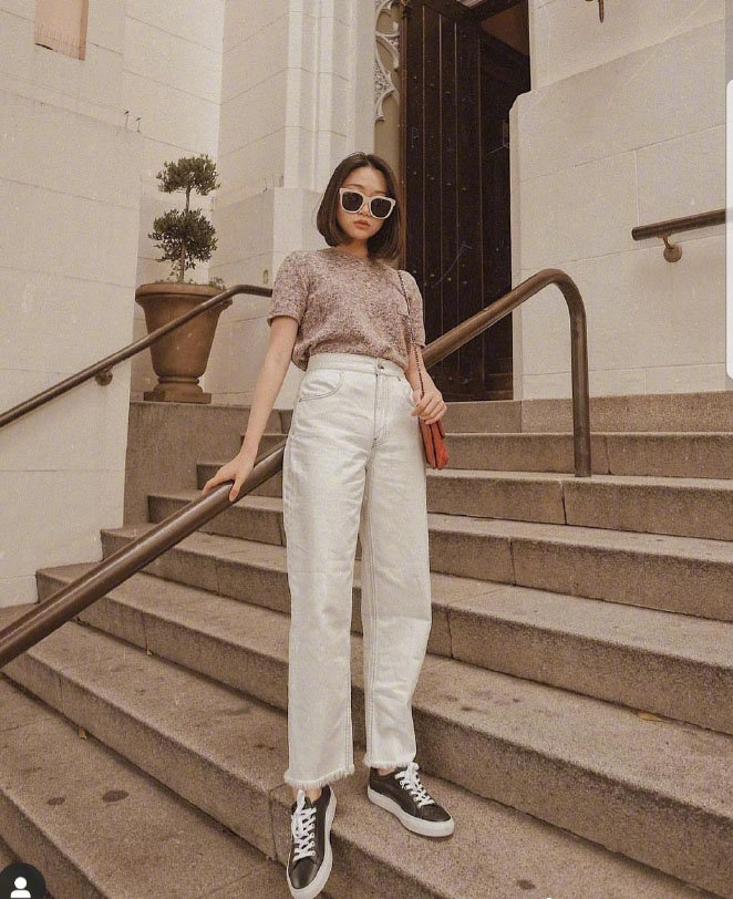 旧金山博主vivid小个子穿衣长度指南的搭配示范