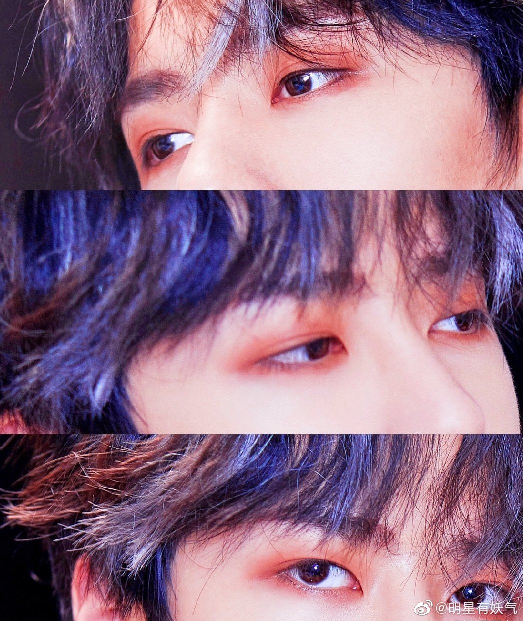 星星眼,小烟熏,蜜桃粉,鎏光金…王一博的眼妆,每一张都是魅惑