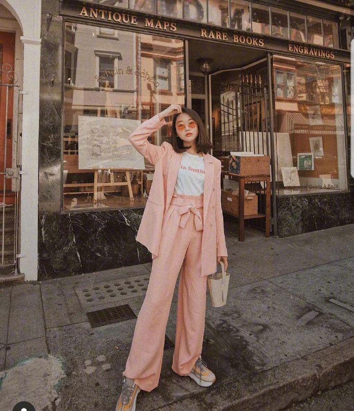 旧金山博主vivid小个子穿衣长度指南的搭配示范