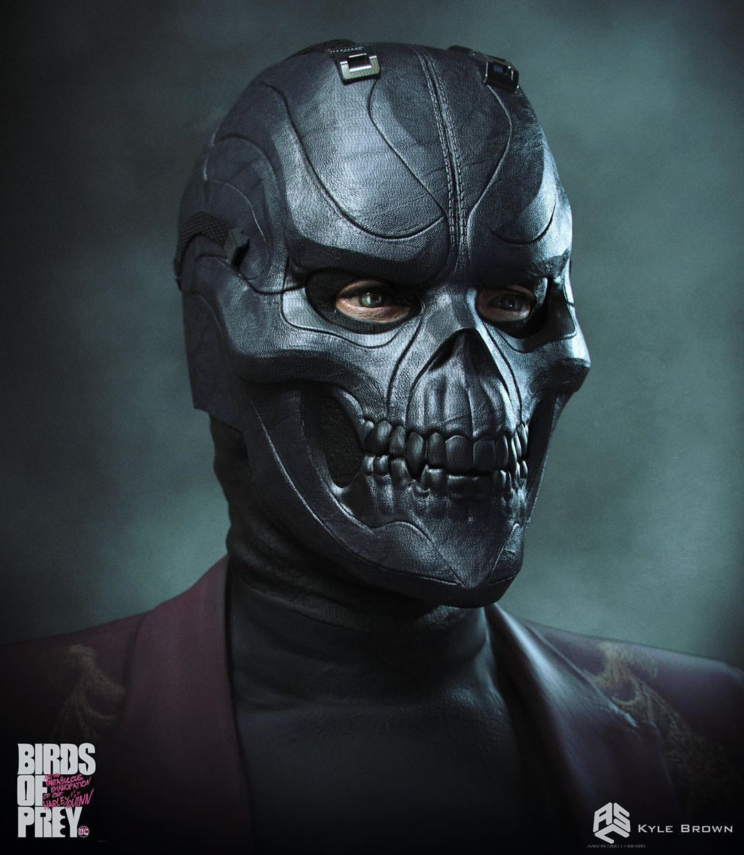 一组《》的概念画(kyle brown绘):反派"黑面具"的几版早期设计