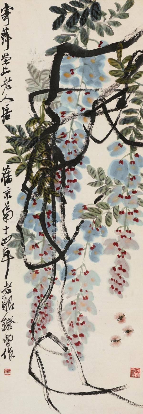 群芳争艳齐白石花鸟画欣赏