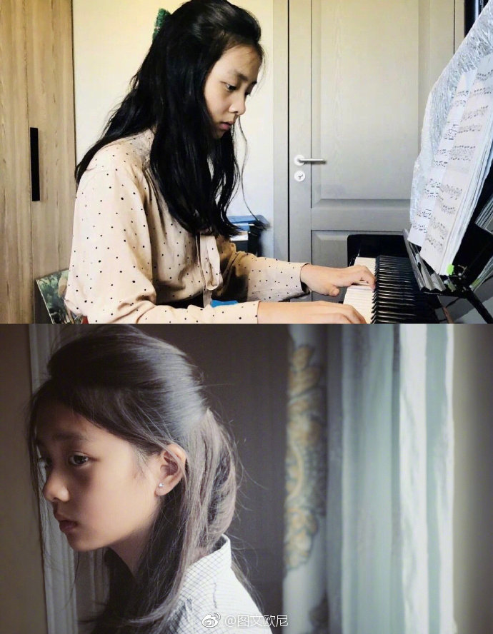 黄磊女儿 13岁的多多黄忆慈近照 已然是亭亭玉立的少女模样