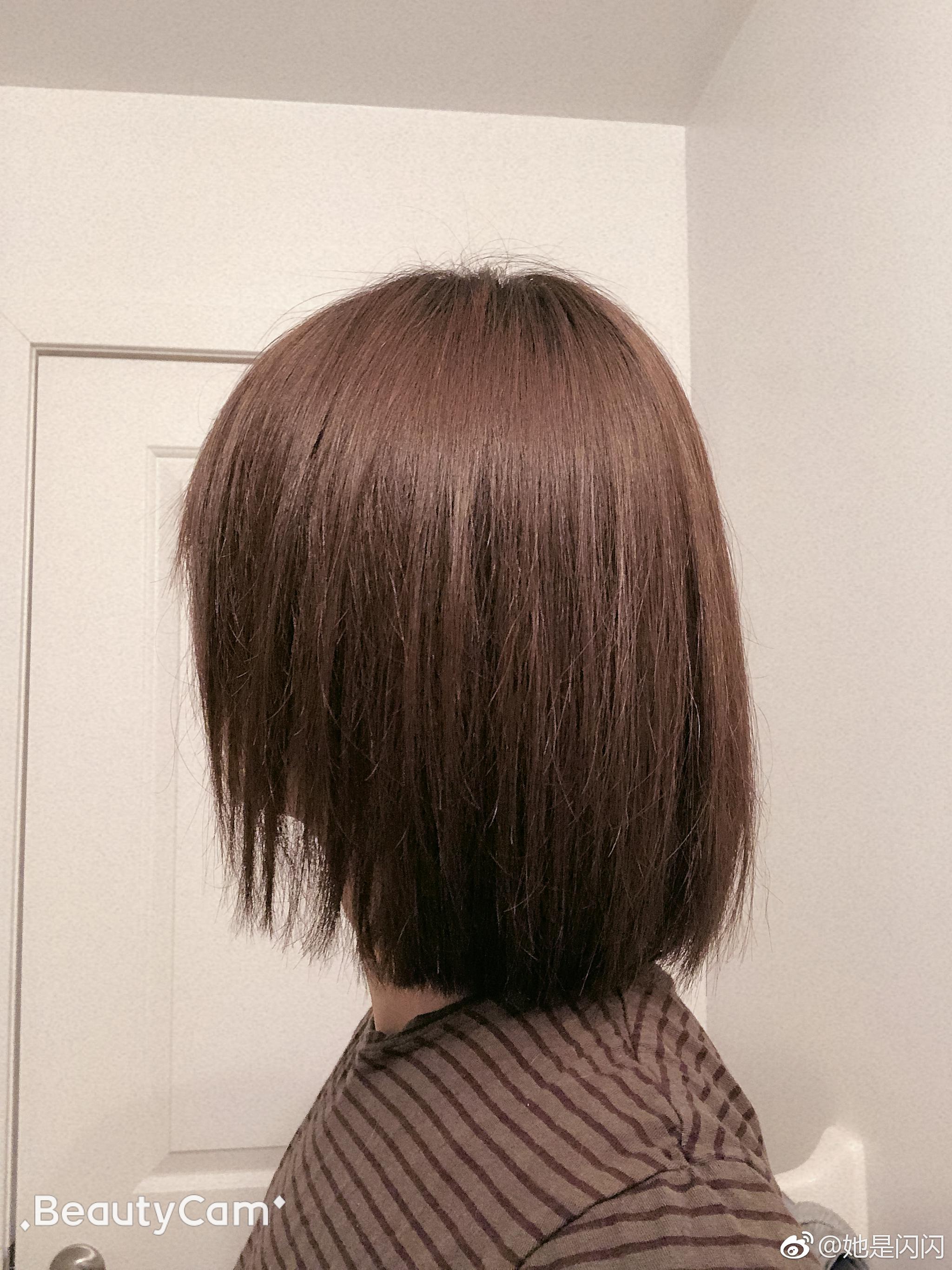 又染头发了花王泡沫白金浅驼暖光下就是驼棕色