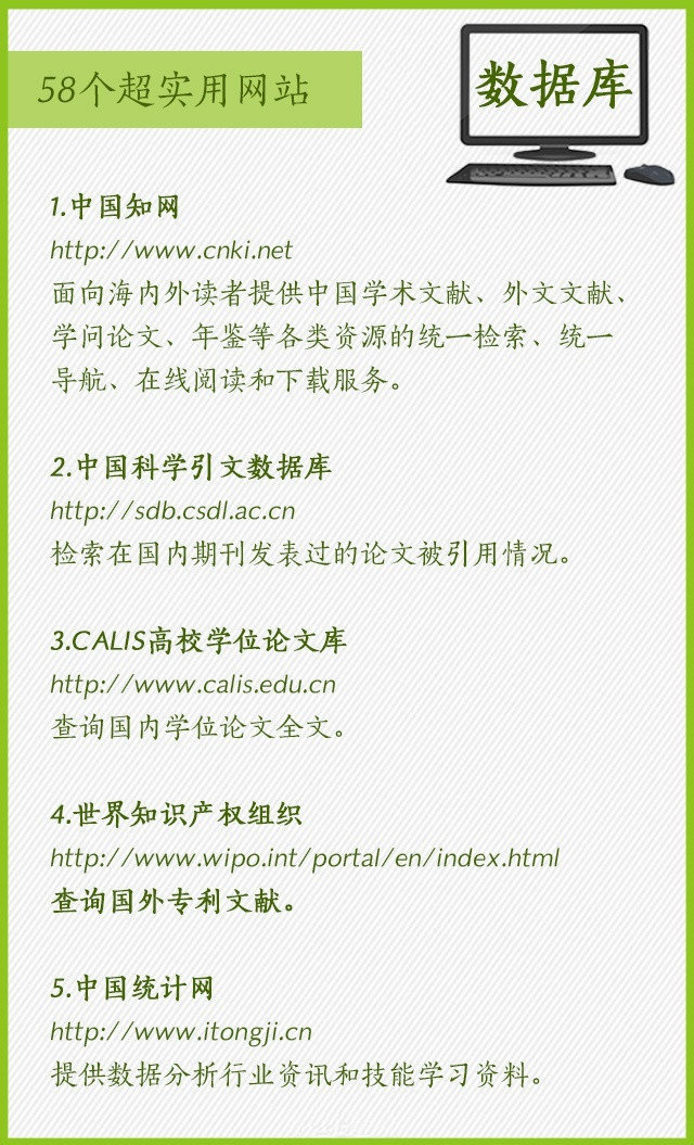 干货 58个超实用网站