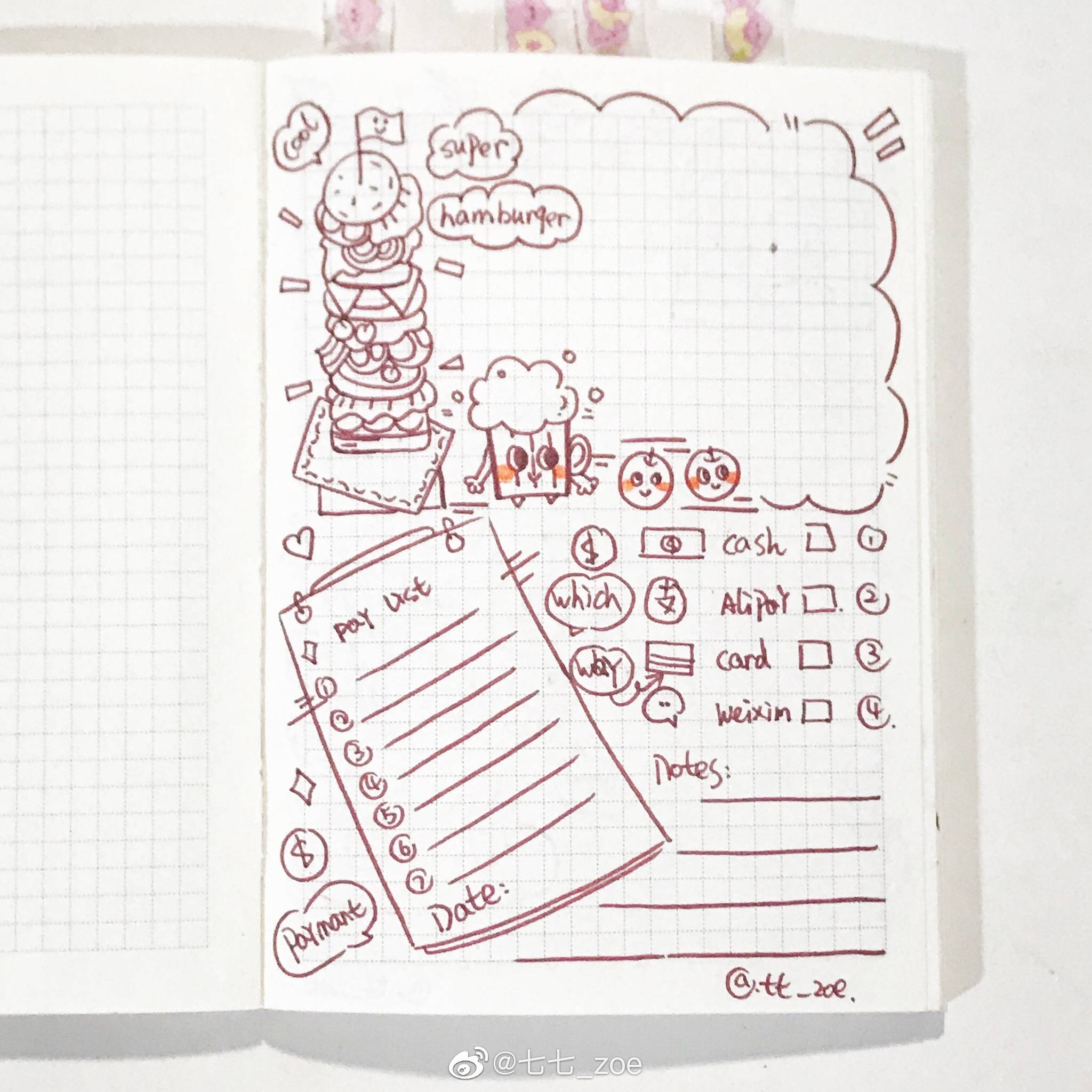 小可爱的手帐排版来啦七七zoe