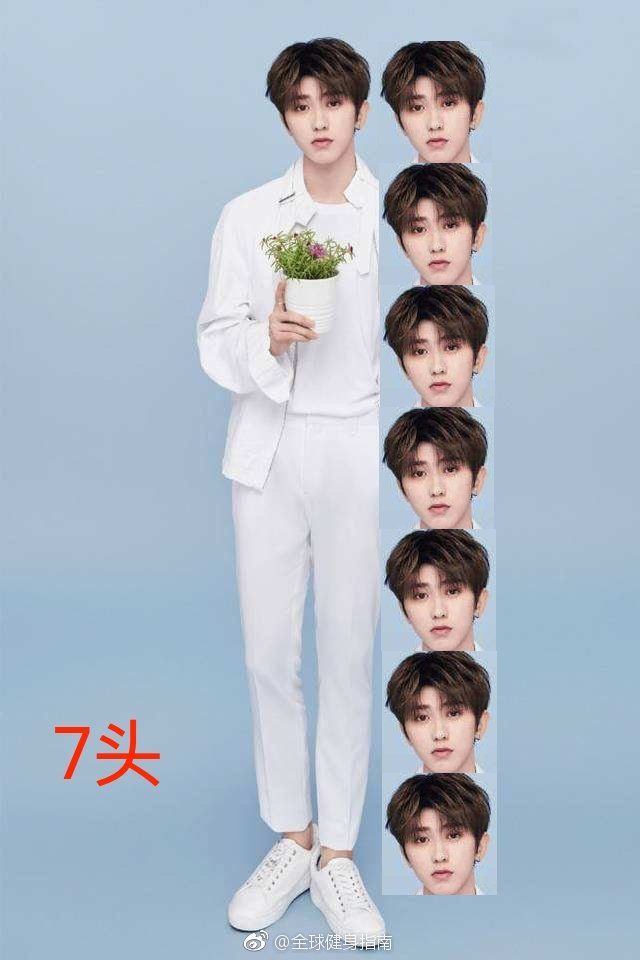 网上总说模特九头身让我们来看看男明星们咋样