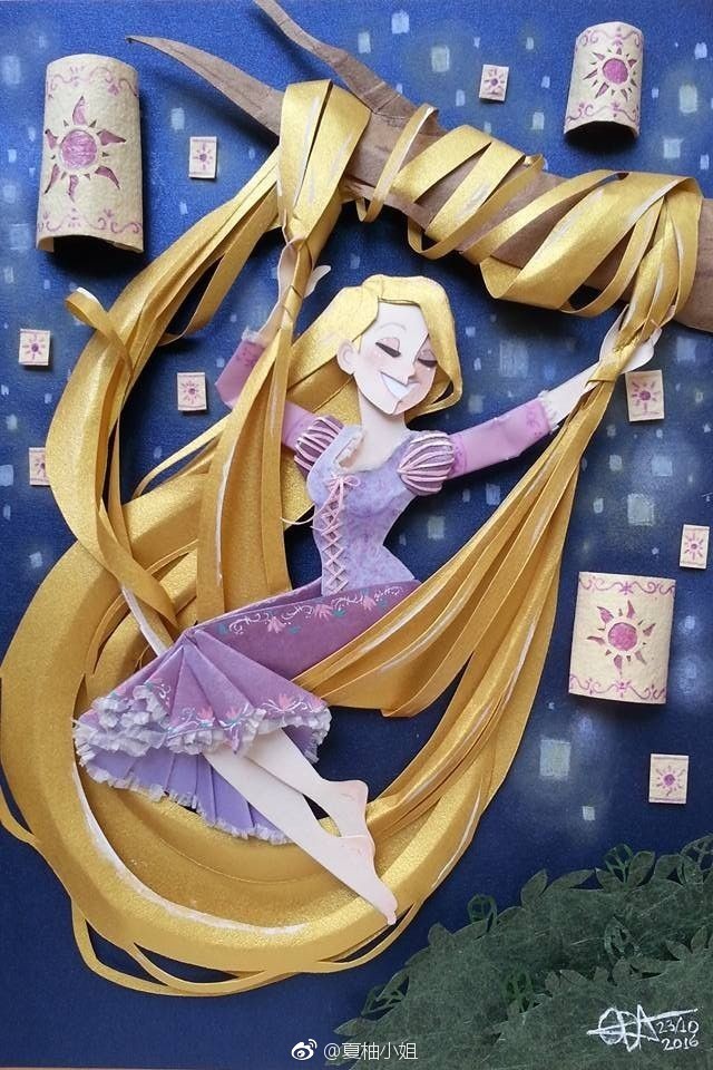 精致美艳的公主纸雕作品~