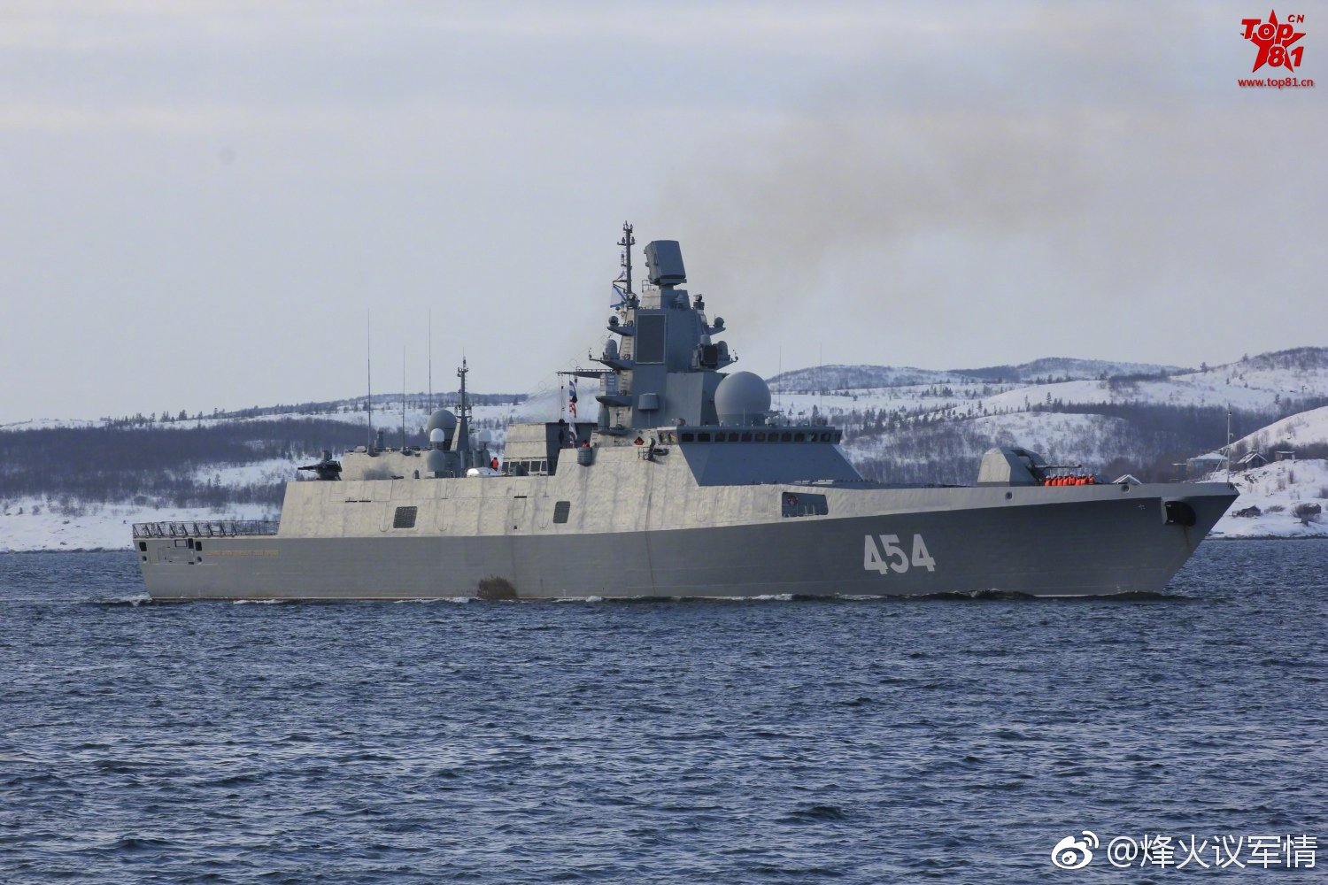 俄海军22350型护卫舰首舰戈尔什科夫海军元帅号第一次出远门去大