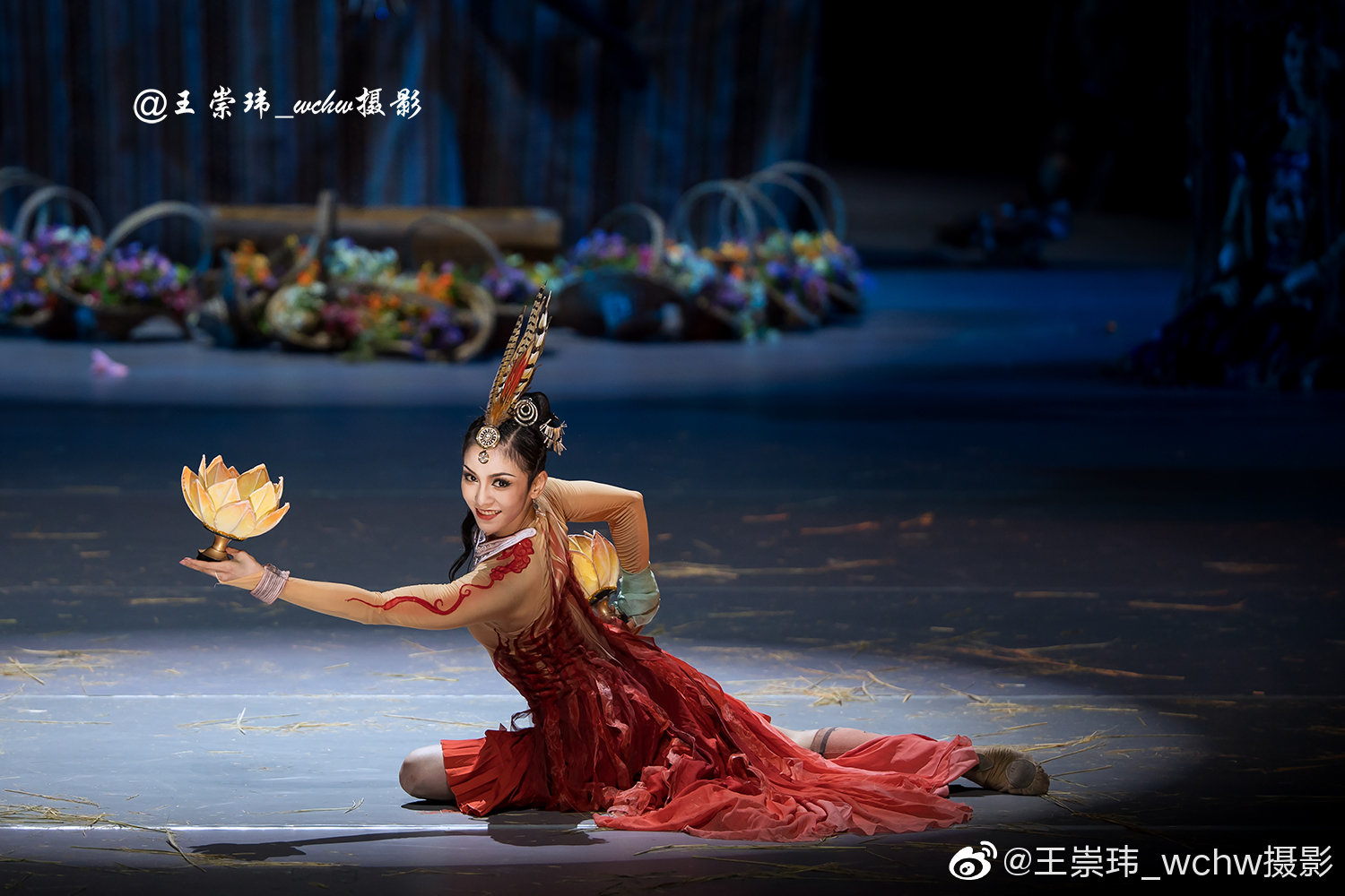 唐诗逸在舞剧"花界人间"里的莲花solo @唐诗逸sherry