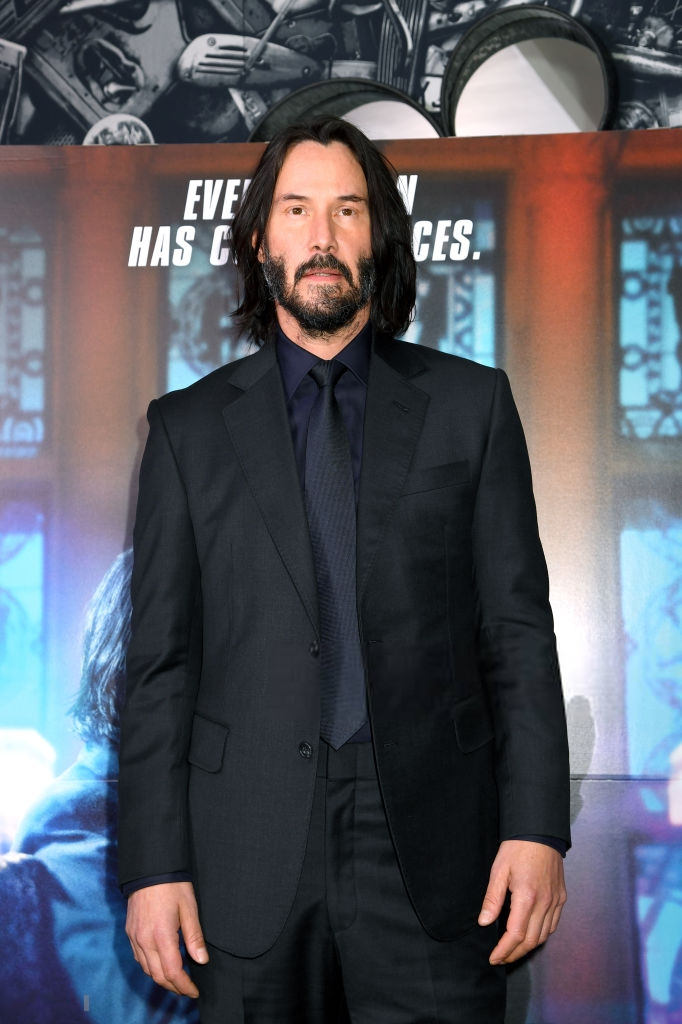 基哥好帅keanureevesattendsthejohnwickspecialscreeni