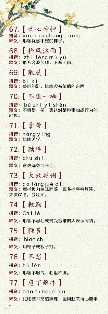 这些汉字，你能写对吗？你会读“嗒然”、“涓浍”、“涅而不淄”吗|嗒然|汉字_新浪新闻