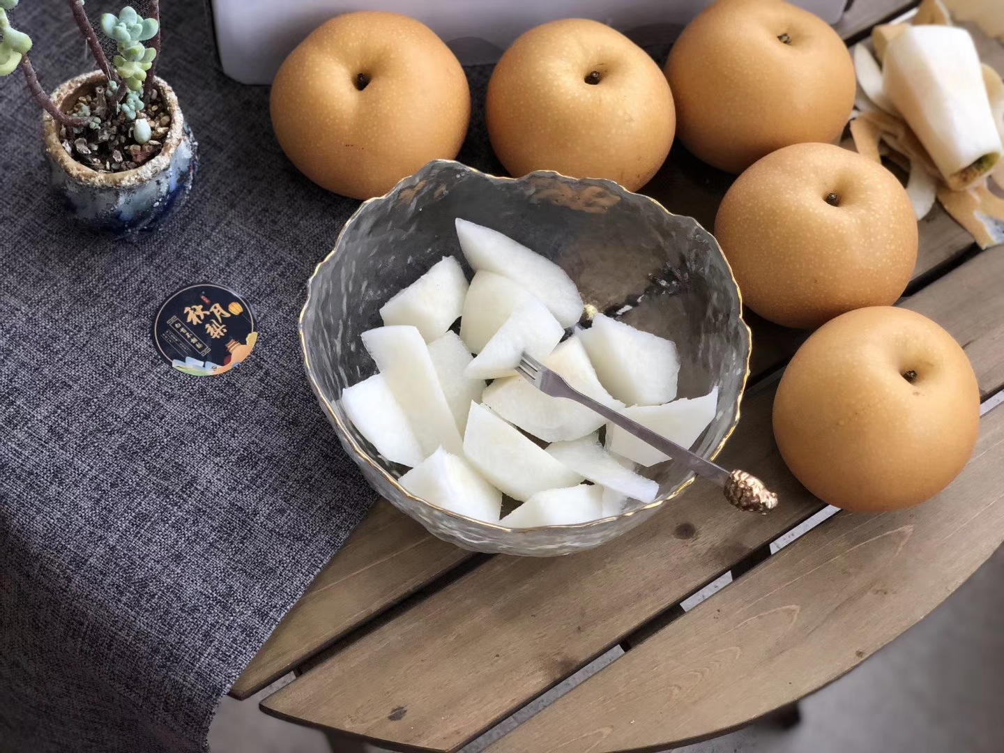 秋月梨99 温润如白玉细腻如秋水