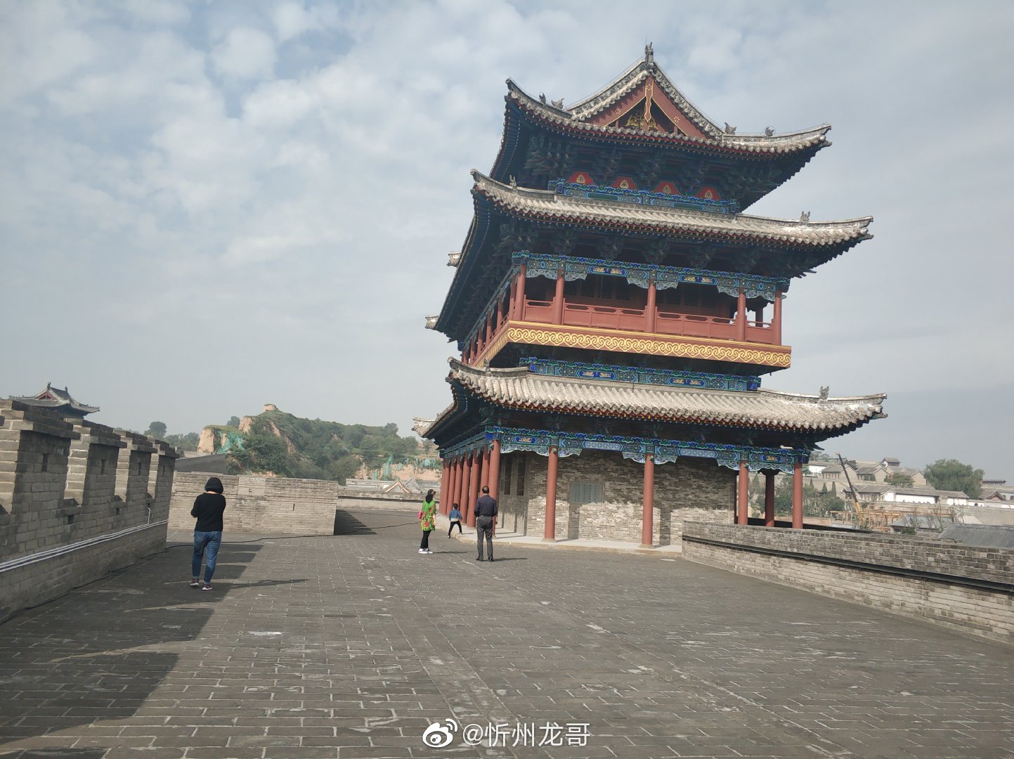 中秋逛古城忻州南城门楼