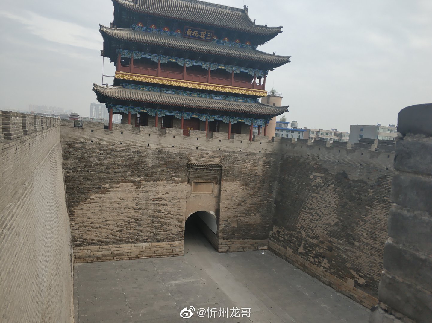 中秋逛古城忻州南城门楼