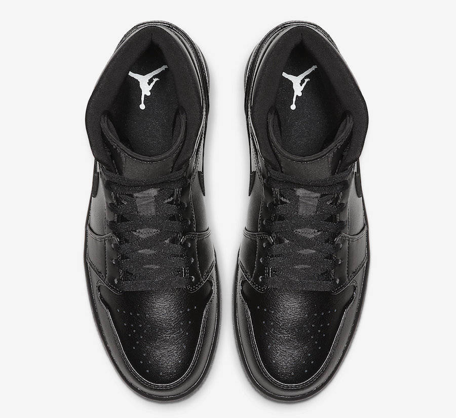 air jordan 1 mid triple black