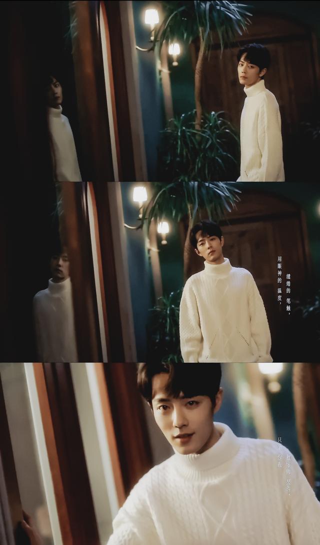 肖战mv造型,黄色polo衫干净帅气,格纹西装绅士儒雅