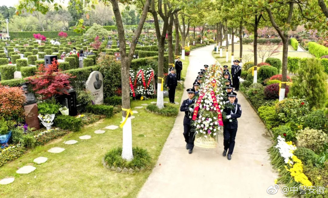 全国公安系统"二级英雄模范",烈士王玮龙铜像在合肥大蜀山文化陵园