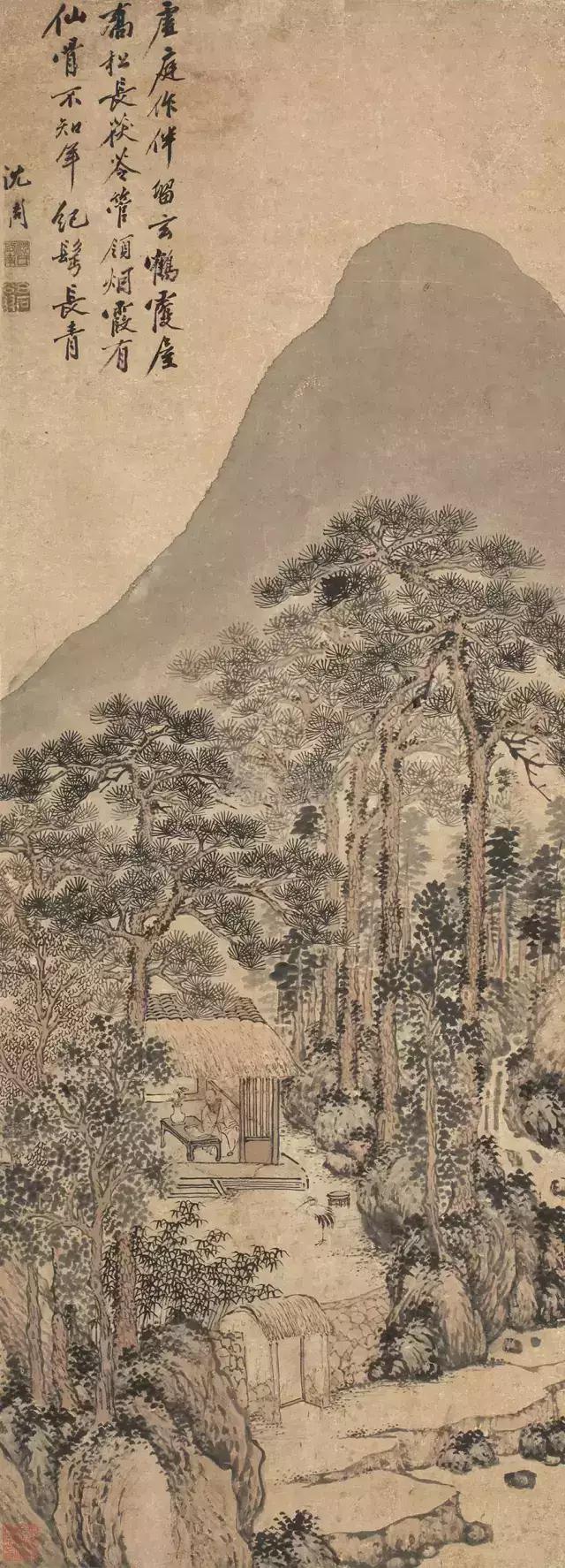 沈周最精彩的10张山水画作品,明朝四家里扛把子的人,喜欢!|沈周|山水画|画坛