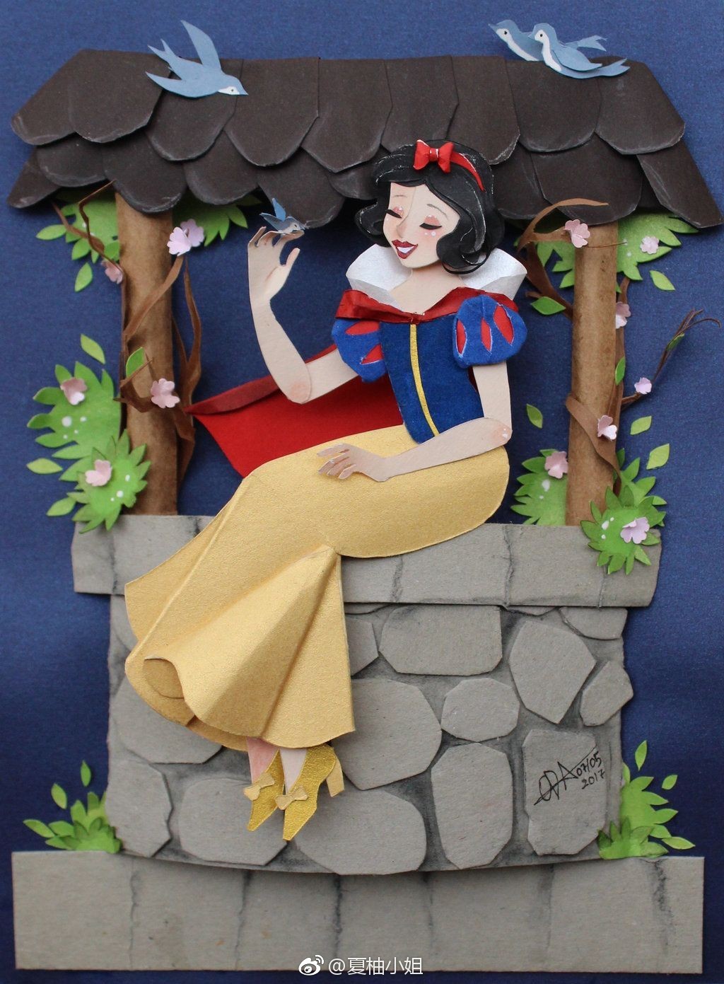 精致美艳的公主纸雕作品~