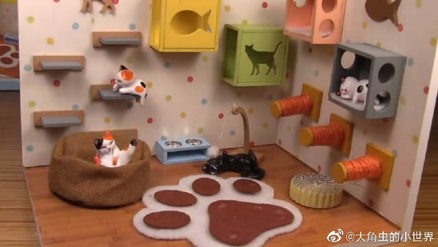手工diy猫咪小屋 软沙发 猫爪板 必不可少 萌死啦 手工diy猫咪小屋 软沙发 猫爪板 必不可少 萌死啦
